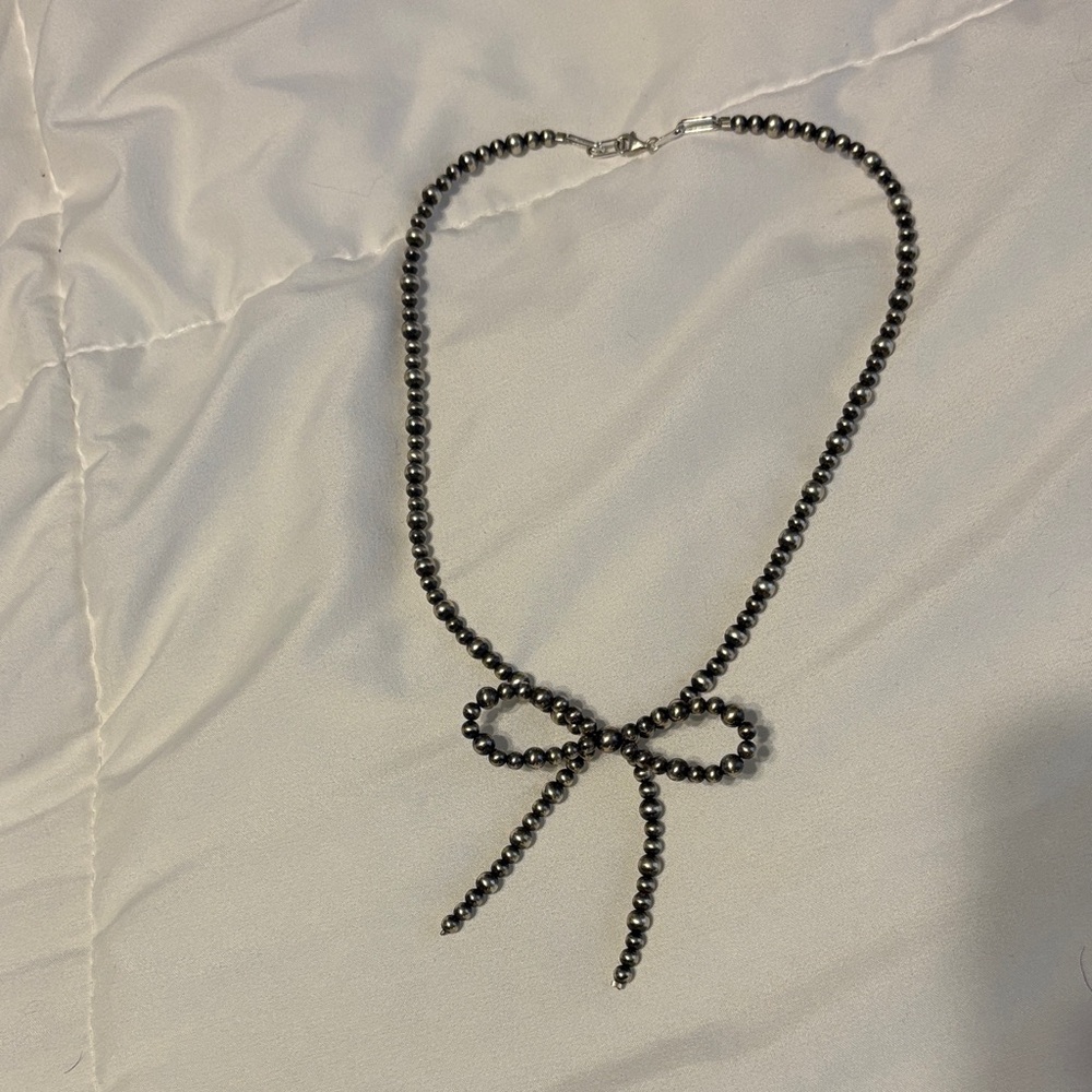 Authentic Navajo pearl bow necklace